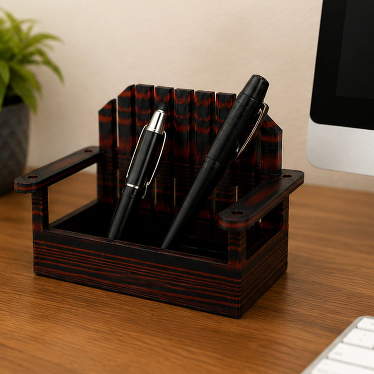Mini Adirondack Chair Business Card Holder – 3D Printed Wood Grain PLA